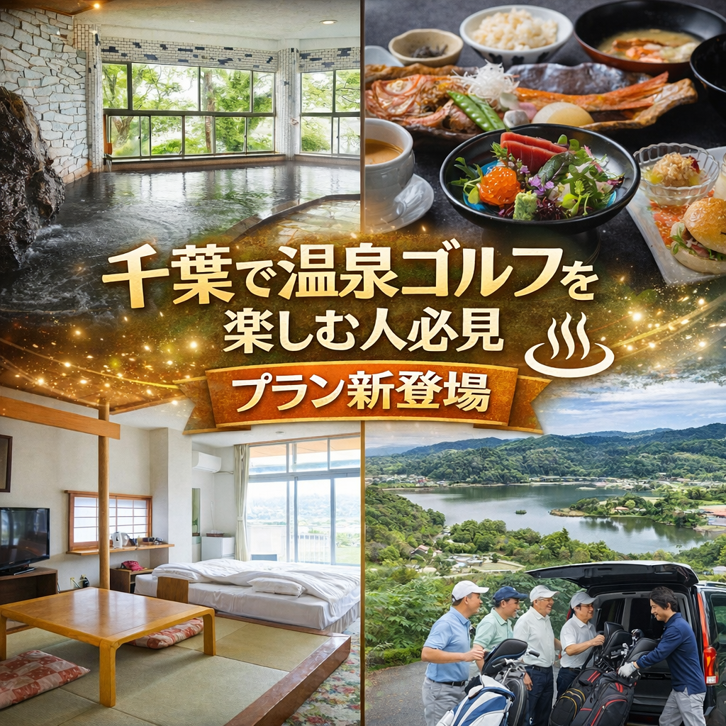 温泉とゴルフを楽しむなら完璧なこのプラン